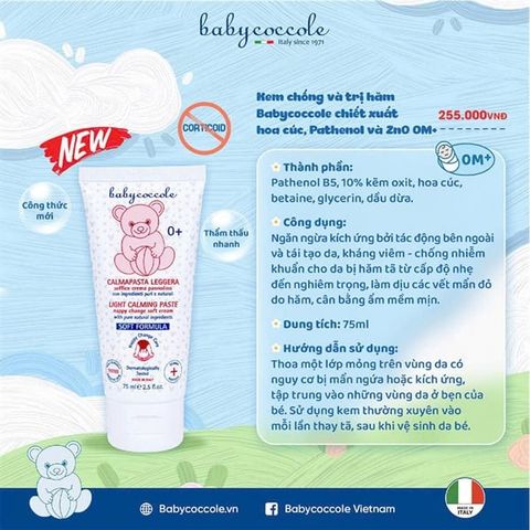 Kem chống và trị hăm Babycoccole