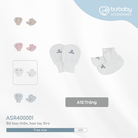 Bao tay bao chân Siro Bubaby - Kẻ blue nhạt C45 - Freesize