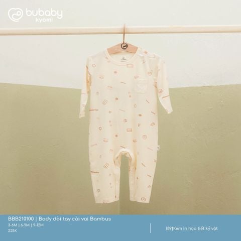 Body dài tay cài vai Bambus Bubaby BBB210100.06MH87