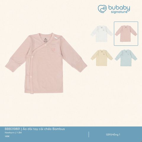 Áo dài tay cài chéo Bambus Bubaby BBB310801.0NBA08