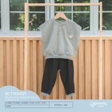 Bộ gile cổ trụ Quần dài túi ốp Friend Terry Bubaby