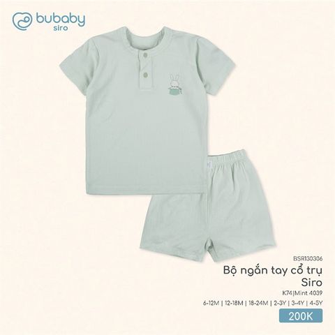 Bộ ngắn tay cổ trụ Siro Bubaby BSR130306.03YK68