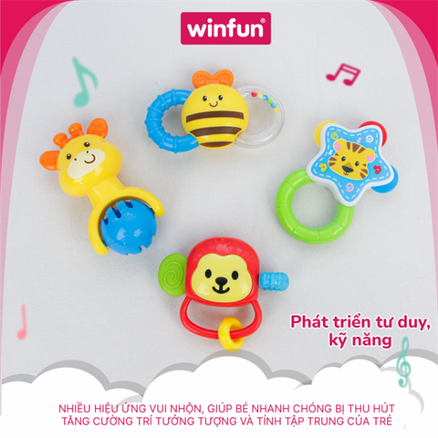 Gặm nướu Winfun set 4 đồ chơi