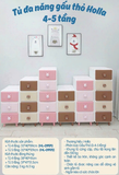 Tủ nhựa đa năng gấu thỏ 5 tầng HL-09172 Holla