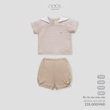 Bộ cộc tay màu nâu Nous