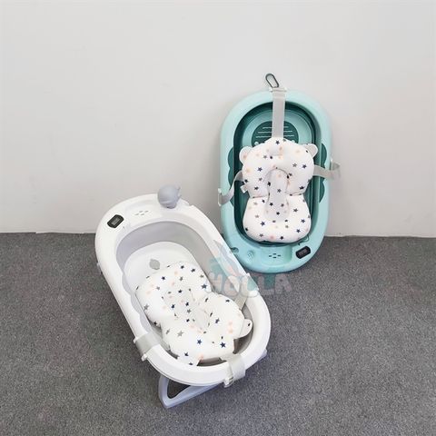 Chậu tắm HOLLA gấp gọn kèm phao có nhiệt kế HL-03204
