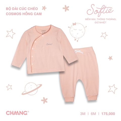Bộ dài tay Chaang cúc chéo