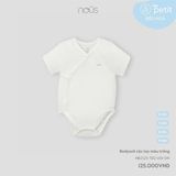 Bodysuit cộc tay màu trắng Nous