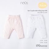 Set 2 quần dài trắng họa tiết Nous