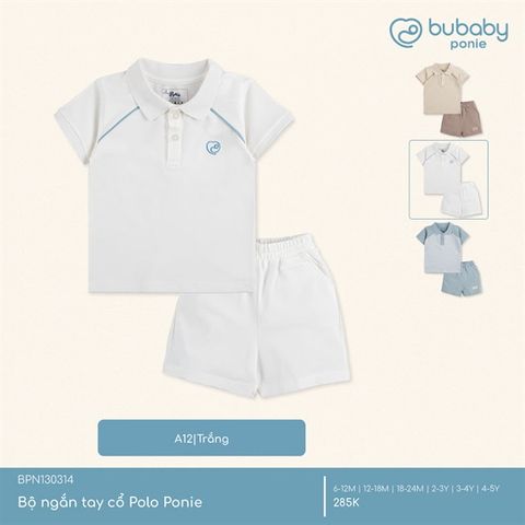 Bộ ngắn tay cổ Polo Ponie Bubaby BPN130314.03YL30
