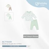 Bộ dài tay cài giữa bèo vai Mimo Bubaby