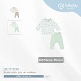 Bộ dài tay cài giữa bèo vai Mimo Bubaby