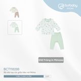Bộ dài tay cài giữa bèo vai Mimo Bubaby