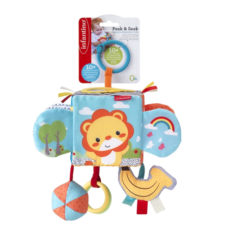 Đồ chơi phát triển giác quan toàn diện - Peek & Seek Sensory Discovery Cube Infantino