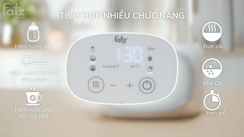 Máy đun nước Fatz và hâm nước pha sữa Quick 12 tặng giỏ hâm sữa