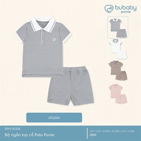Bộ ngắn tay cổ Polo Ponie Bubaby BPN130308.05YA72