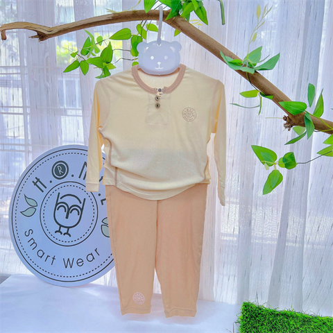 Bộ dài tay Hrnee cổ trụ Modal Air mới