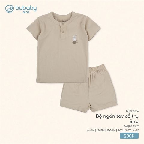 Bộ ngắn tay cổ trụ Siro Bubaby BSR130306.03YK68