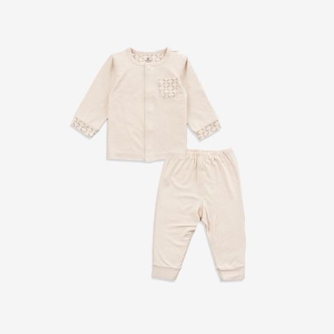 Bộ dài tay cài giữa Bambus Bubaby
