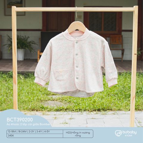 Áo khoác 2 lớp cài giữa Bomber Bubaby BCT390200.18MH22