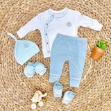 Bộ dài tay Hrnee cài chéo Modal Ropline