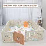 Quây trơn Holla Bear 1m9*1m9 màu be gấu