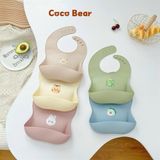 Yếm máng silicone Coco bear
