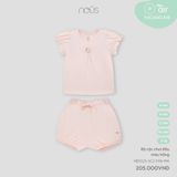 Bộ cộc chui đầu màu hồng Nous NB3S25-SC2-F06-PM-6M