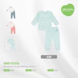 Promo Bộ dài tay cài giữa Bambus 110206 Bubaby