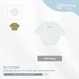 Body chip dài tay cài sau Bèo ngực Cotton Slub Mimo Bubaby BCT2110BN.M13A12