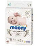 Bỉm moony natural dán S - Trắng - SIZE S