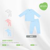 Promo Bộ dài tay cài chéo Bambus 800 Bubaby