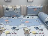 Ga chống thấm Ú òa thun lạnh Premium thỏ và em bé 1m6*2m
