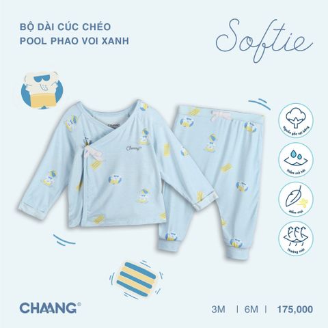 Bộ dài tay Chaang cúc chéo
