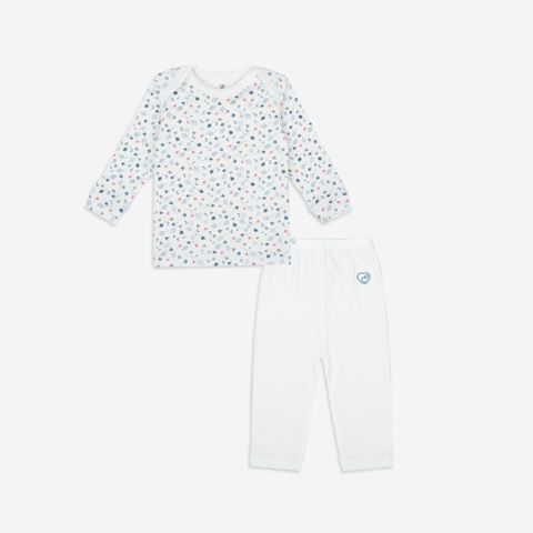 Promo Bộ dài tay cổ chồm Leafly 110501 Bubaby