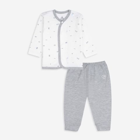 Bộ dài tay cài giữa Bambus Signature Bubaby