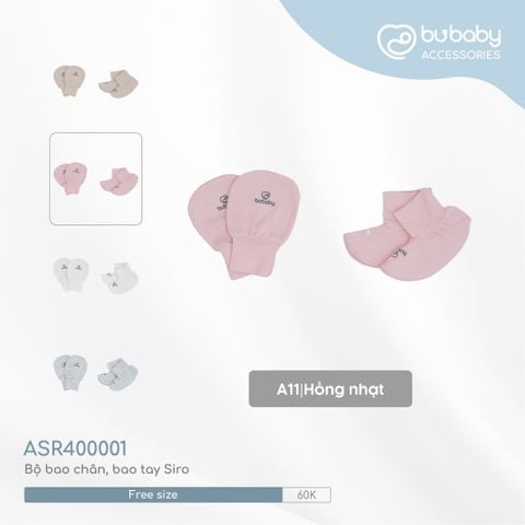Bao tay bao chân Siro Bubaby - Kẻ blue nhạt C45 - Freesize