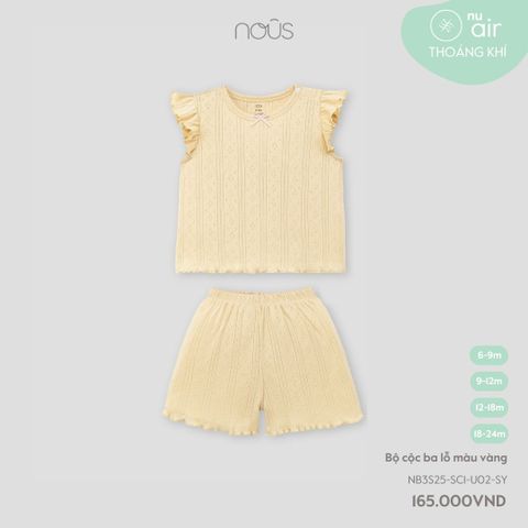Bộ cộc ba lỗ màu vàng Nous NB3S25-SC1-U02-SY-6M