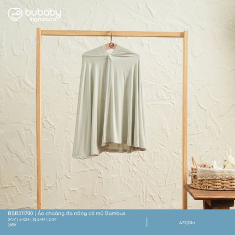 Áo choàng đa năng có mũ Bambus Bubaby BBB311700.M12A03