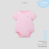 Bodysuit cộc tay màu hồng Nous NB2S25-TB2-U05-SM-3M