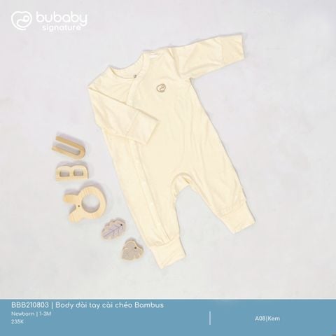 Body dài tay cài chéo Bambus Bubaby BBB210803.0NBA08