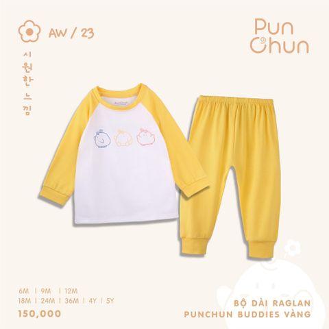 Bộ dài tay Raglan Punchun