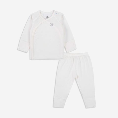 Bộ dài tay cài chéo Bambus 801 Bubaby
