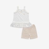 Promo Bộ 2 dây quần đùi bé gái Bambus Iconic 2 1531IN Bubaby