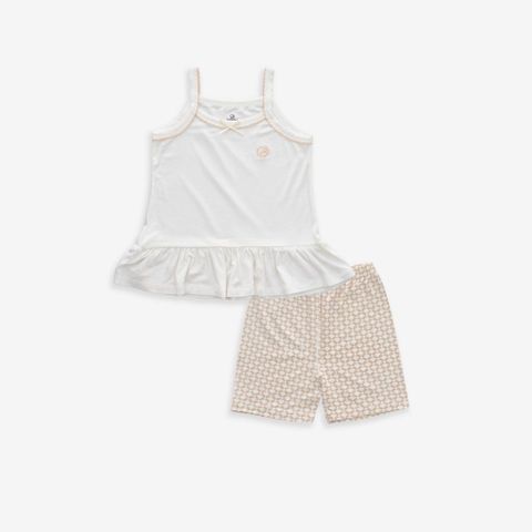 Promo Bộ 2 dây quần đùi bé gái Bambus Iconic 2 1531IN Bubaby