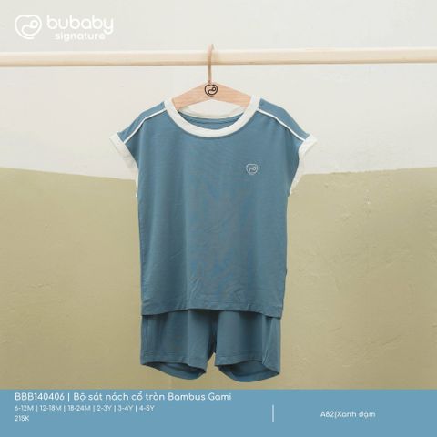 Bộ sát nách cổ tròn Bambus Gami Bubaby BBB140406.03YA82