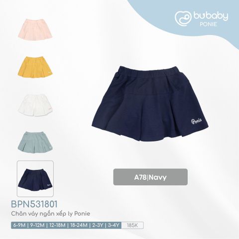 Chân váy ngắn xếp ly Ponie Bubaby