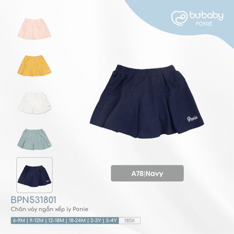 Chân váy ngắn xếp ly Ponie Bubaby