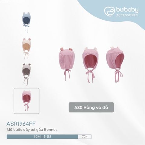Mũ buộc dây tai gấu Bonnet Bubaby ASR1964FF.06MA01