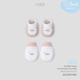 Set BTBC trắng họa tiết phối màu hồng Nous NB1S25-AM1-F03-OW-NB